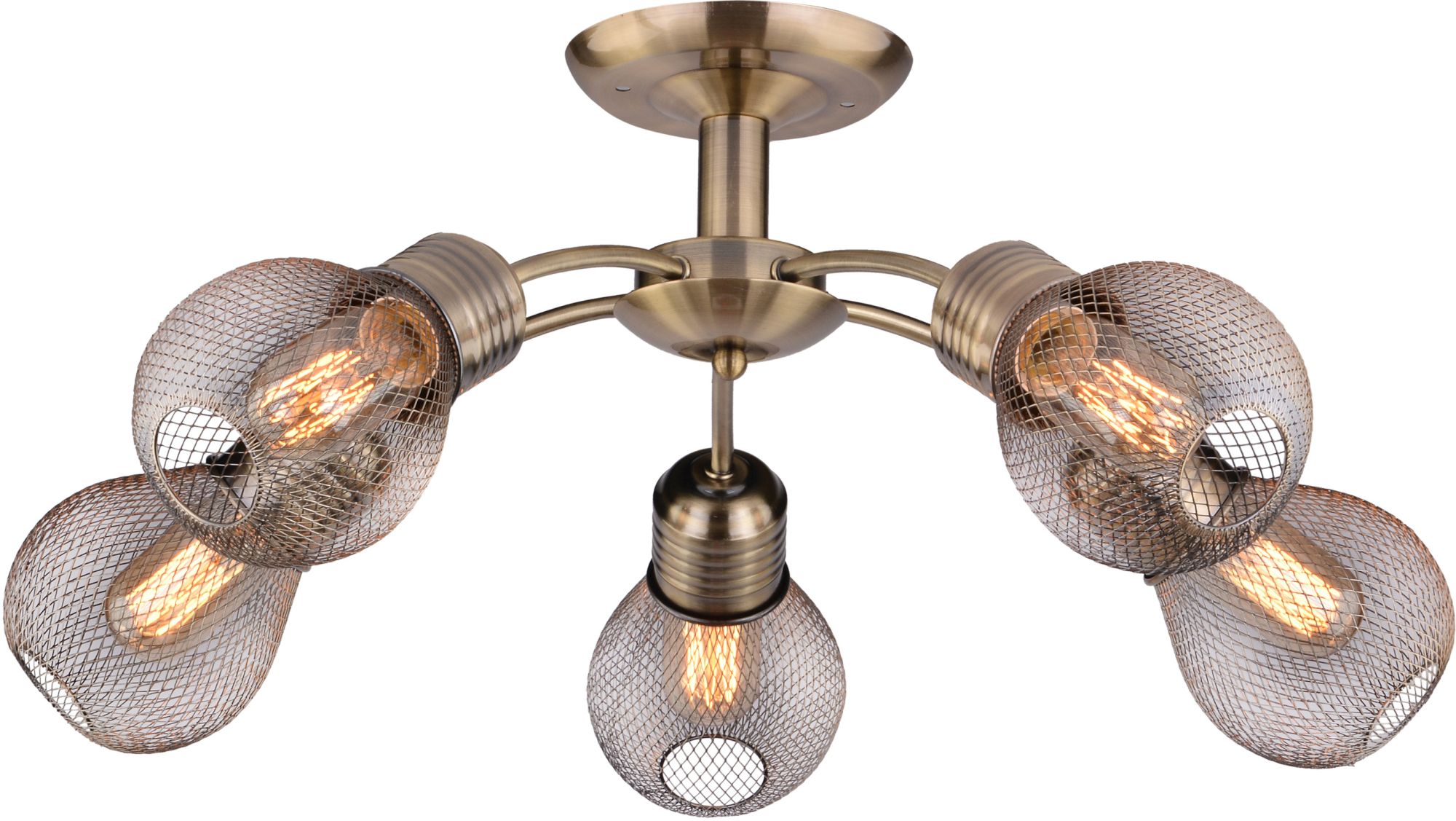 Candellux Gliva plafondlamp 5x60 W edelroest 35-56603