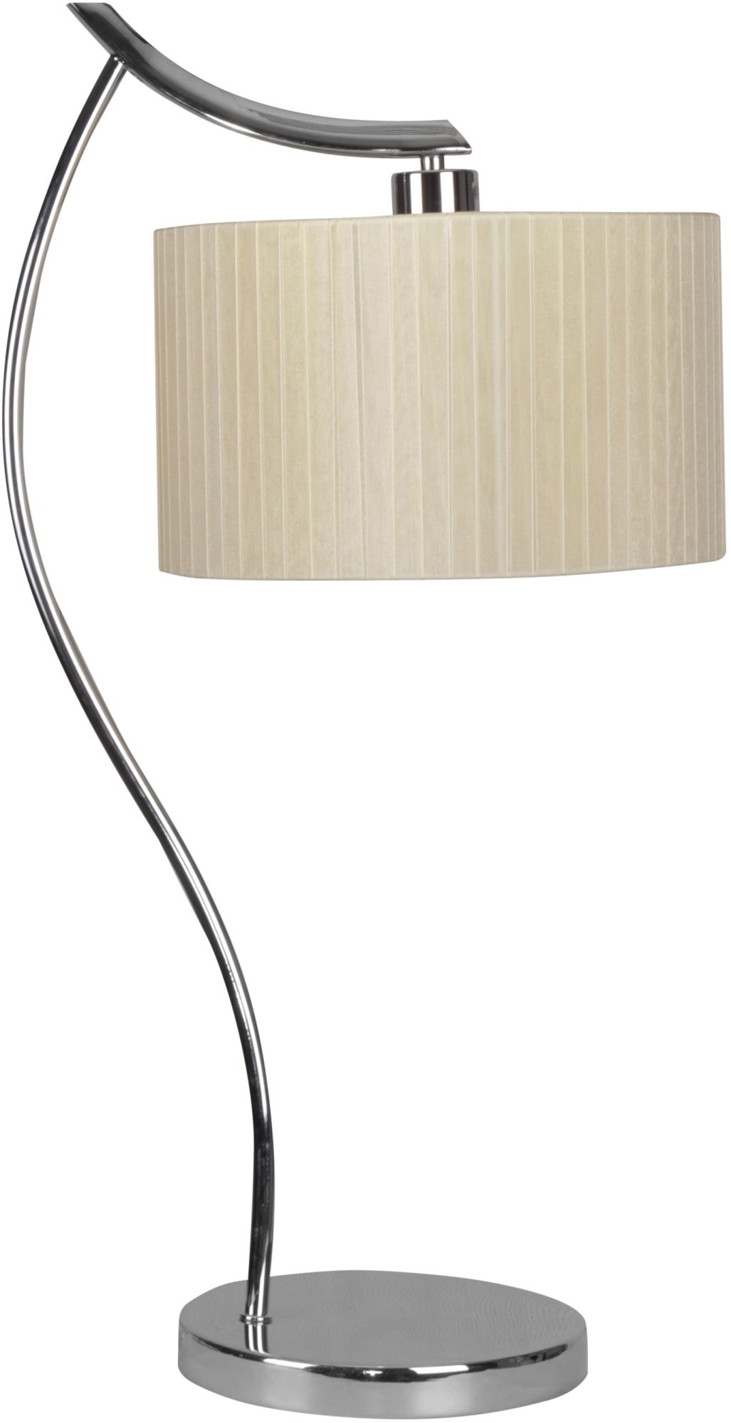 Candellux Draga tafellamp 1x60 W chroom-crème 41-04239