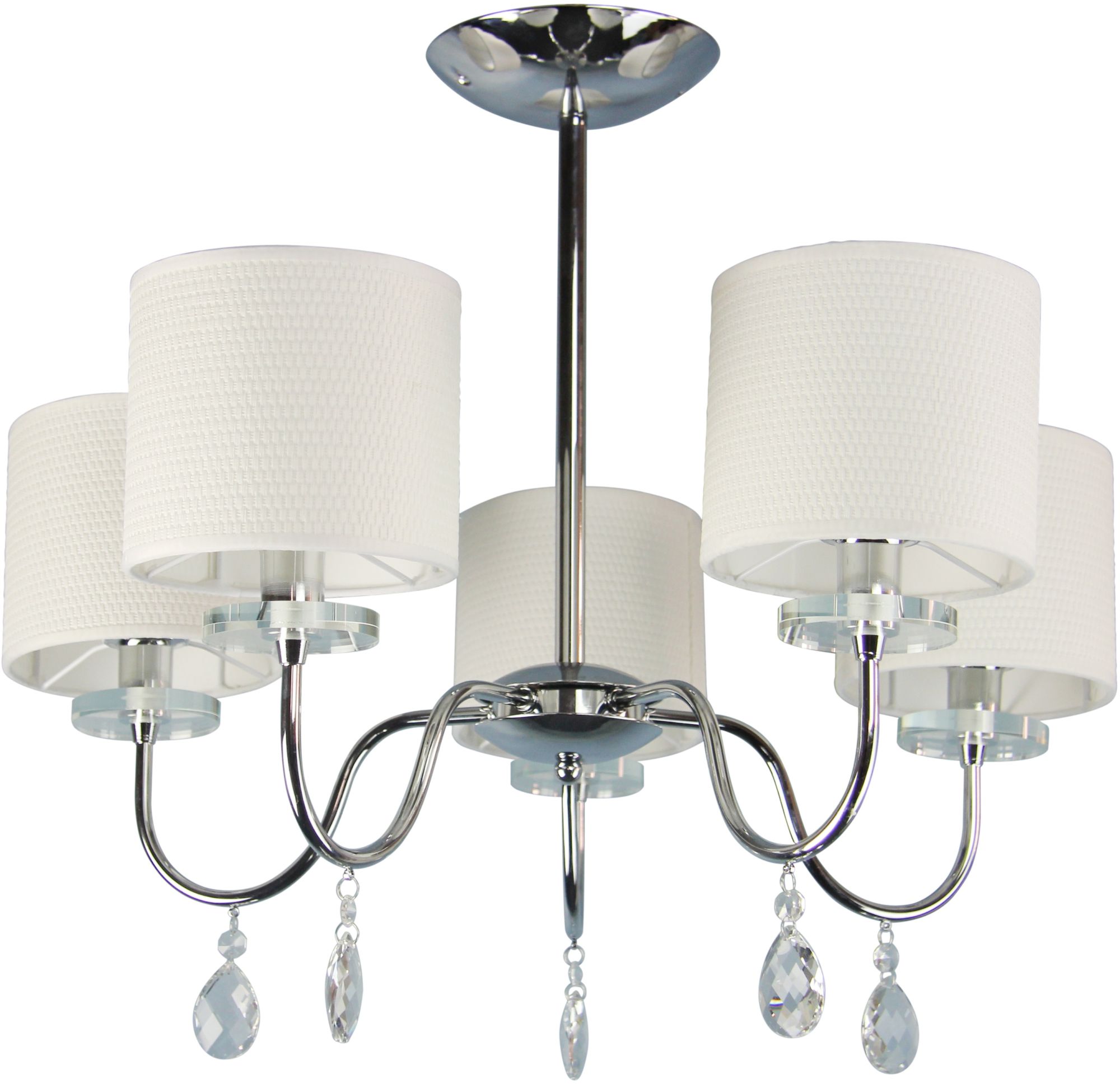 Candellux Estera plafondlamp 5x40 W chroom-crème 35-11671
