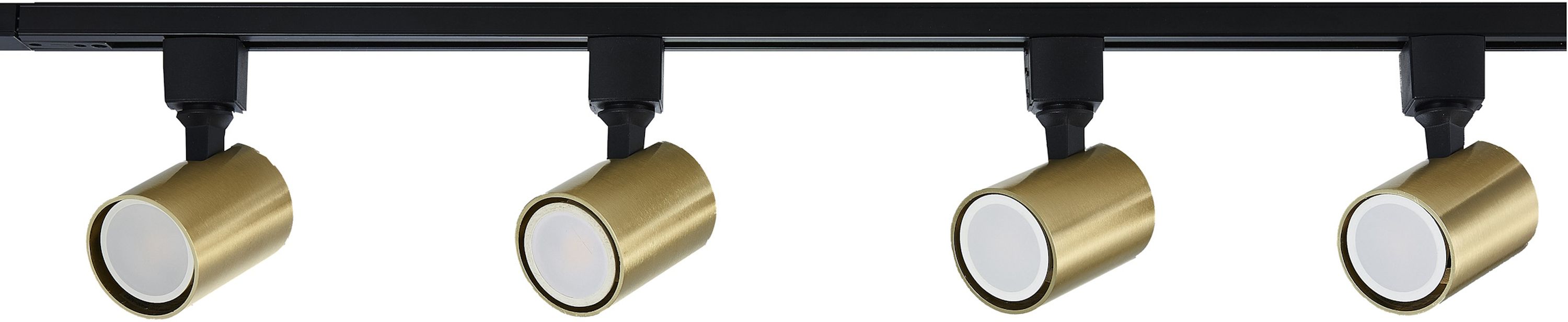 Light Prestige Snow railsysteem 4x50 W zwart-gouden LP-737GDSET