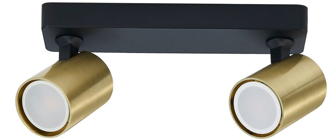 Light Prestige Snow plafondlamp 2x50 W zwart-gouden LP-731/2WGD