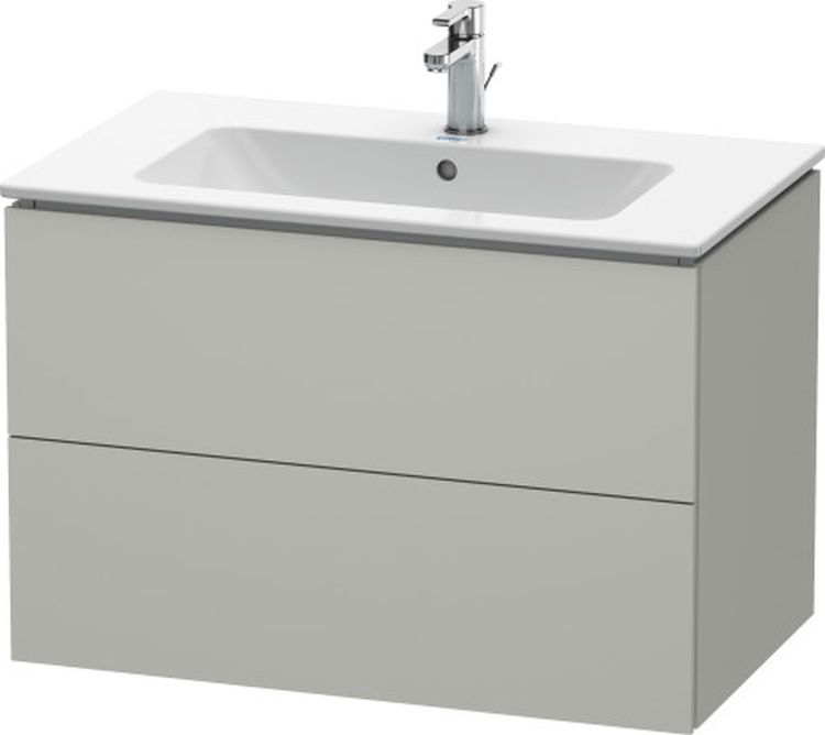 Duravit L-Cube kast 82x48.1x55 cm hangend onder de wastafel grijs LC624100707