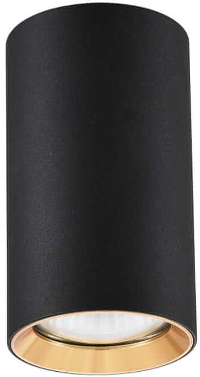 Light Prestige Manacor plafondlamp 1x50 W zwart-gouden LP-232/1D-130BK/GD