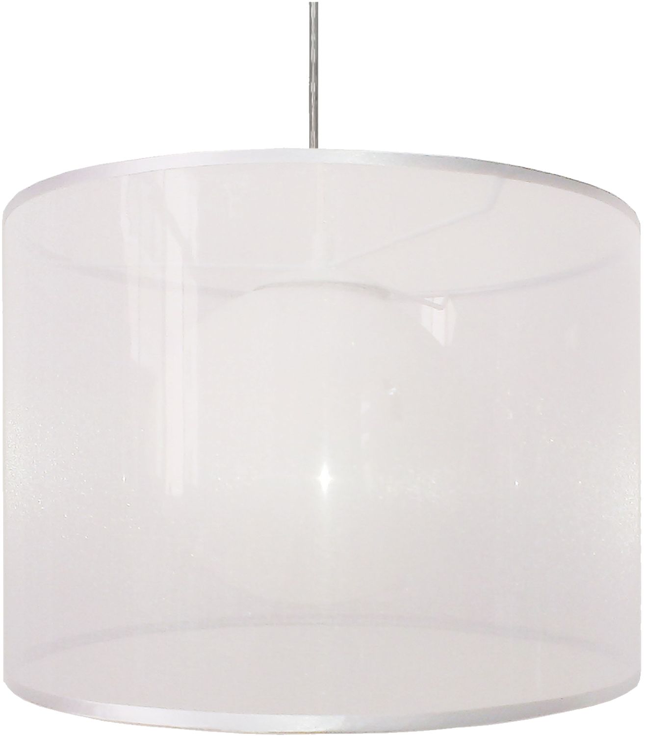 Candellux Chicago hanglamp 1x60 W wit 31-24886