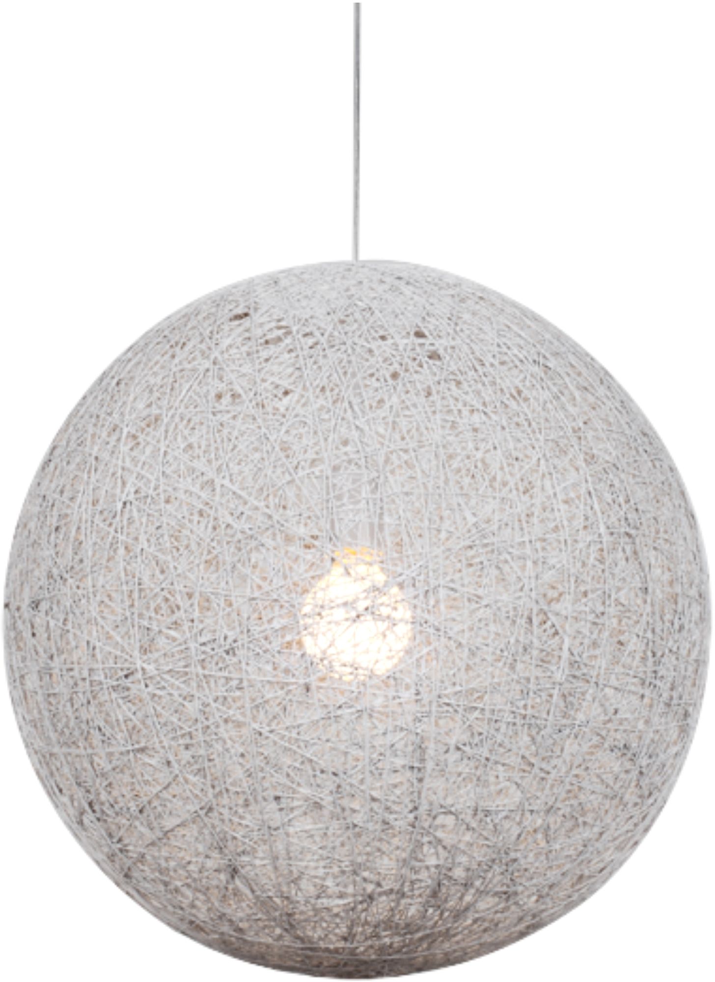 Candellux Caruba hanglamp 1x60 W wit 31-26944