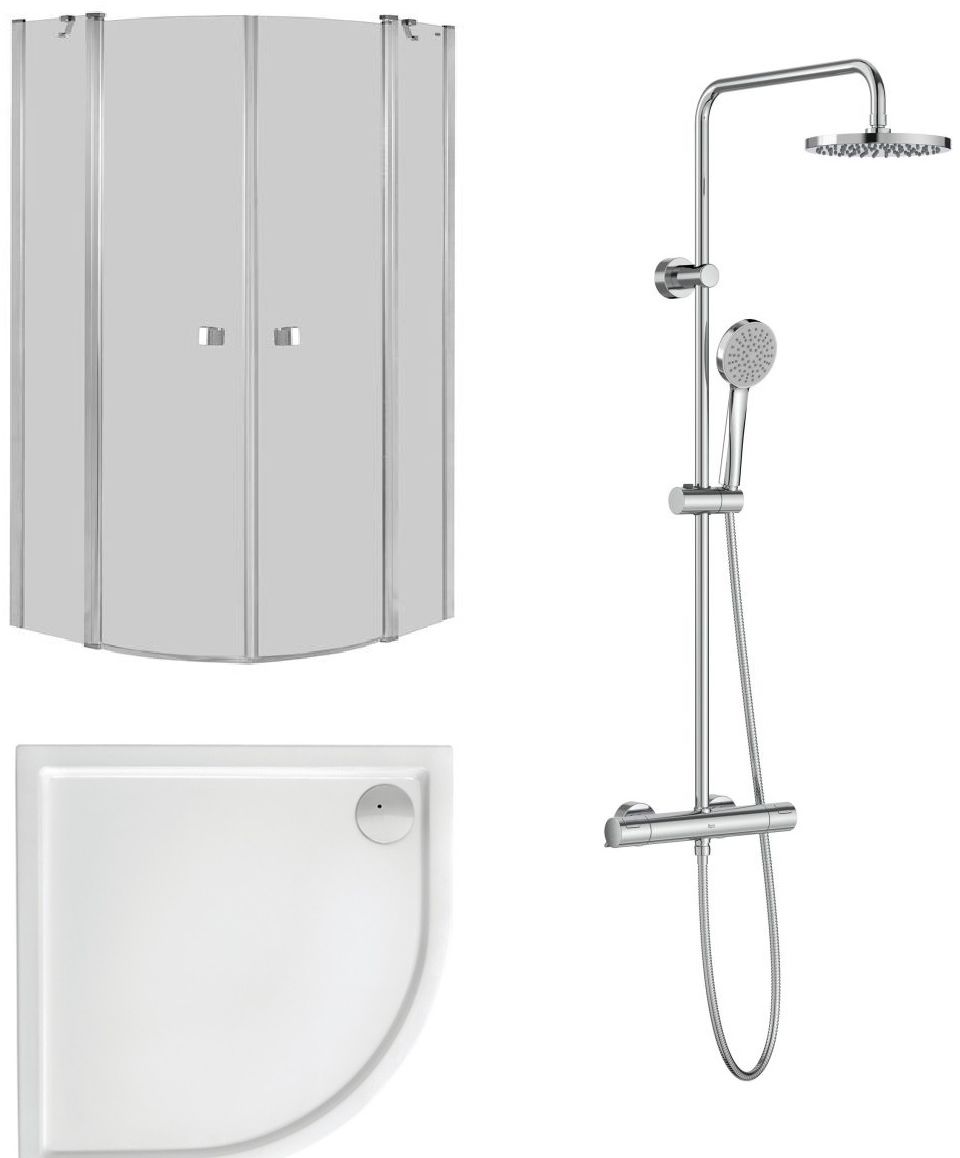Set douchecabine Roca Capital AM4308012M, doucheset Roca Victoria A5A9F18C00, A276258000