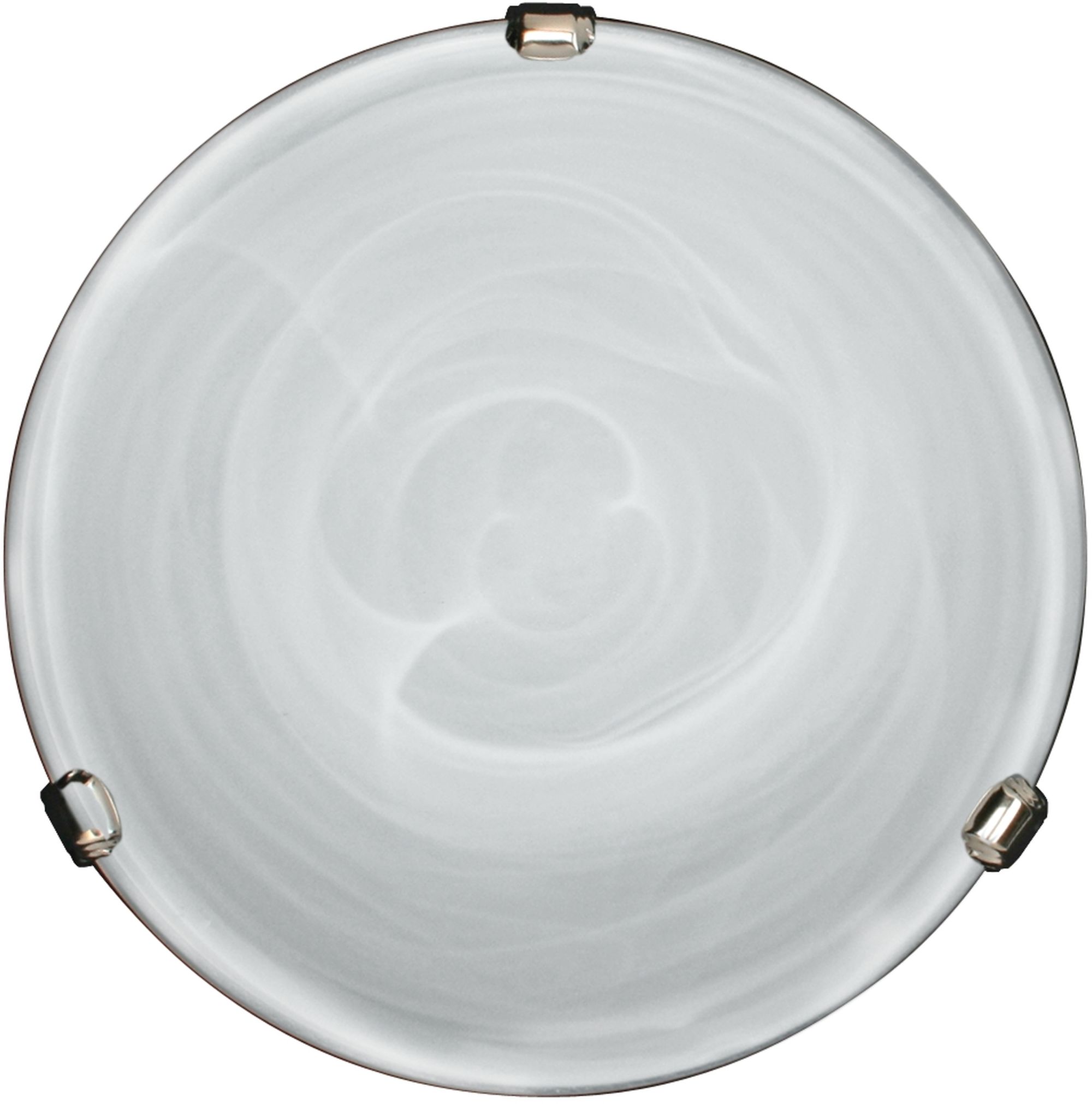 Candellux Duna plafond 1x60 W wit-chroom 13-38695