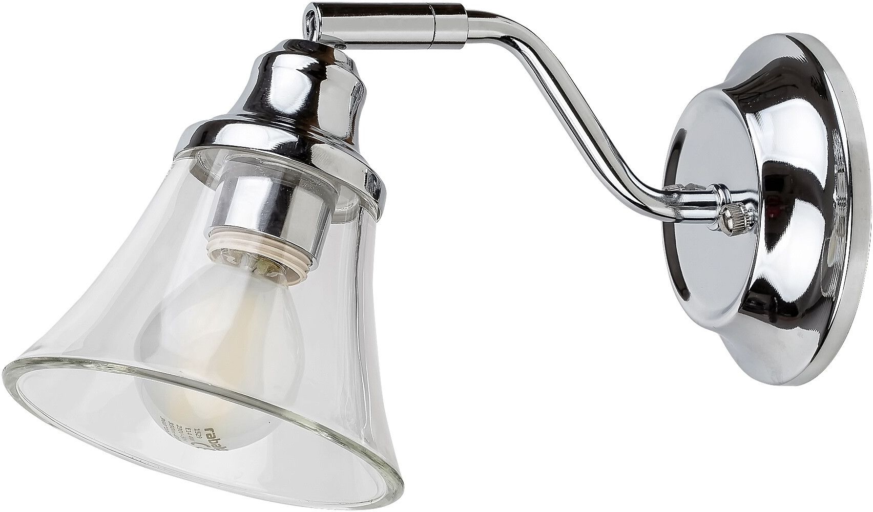 Rabalux Antoine wandlamp 1x40 W chroom-doorzichtig 3207