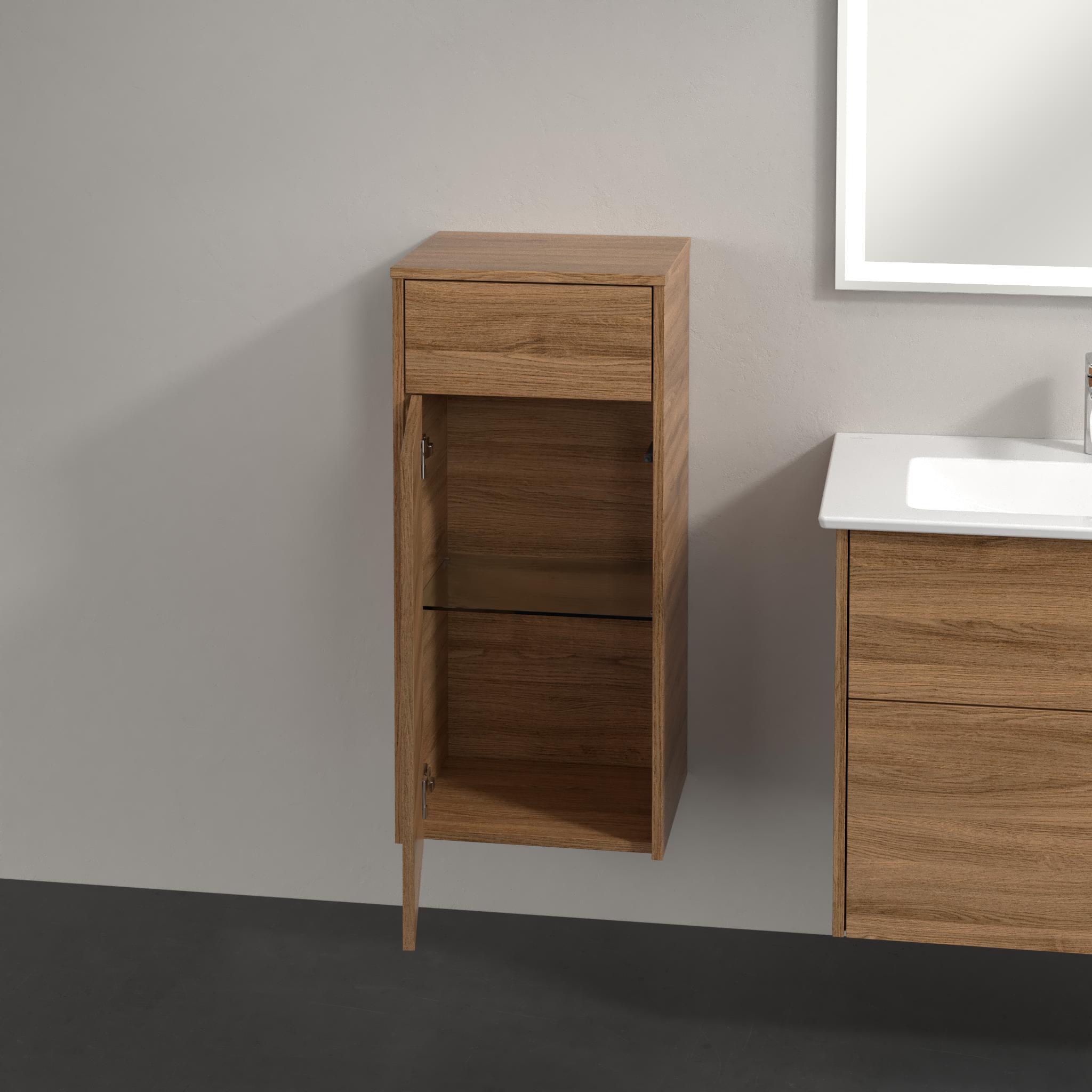Villeroy & Boch Finero kast 40x35x87 cm hangend langs de zijkant eik C53100RH