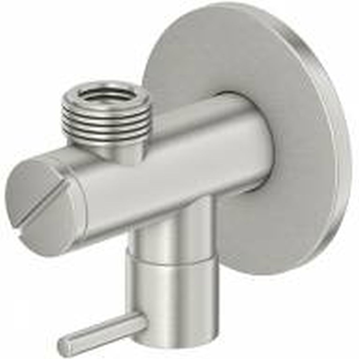 Steinberg 100 hoekafsluiting aan de wand Brushed Nickel 1001640BN