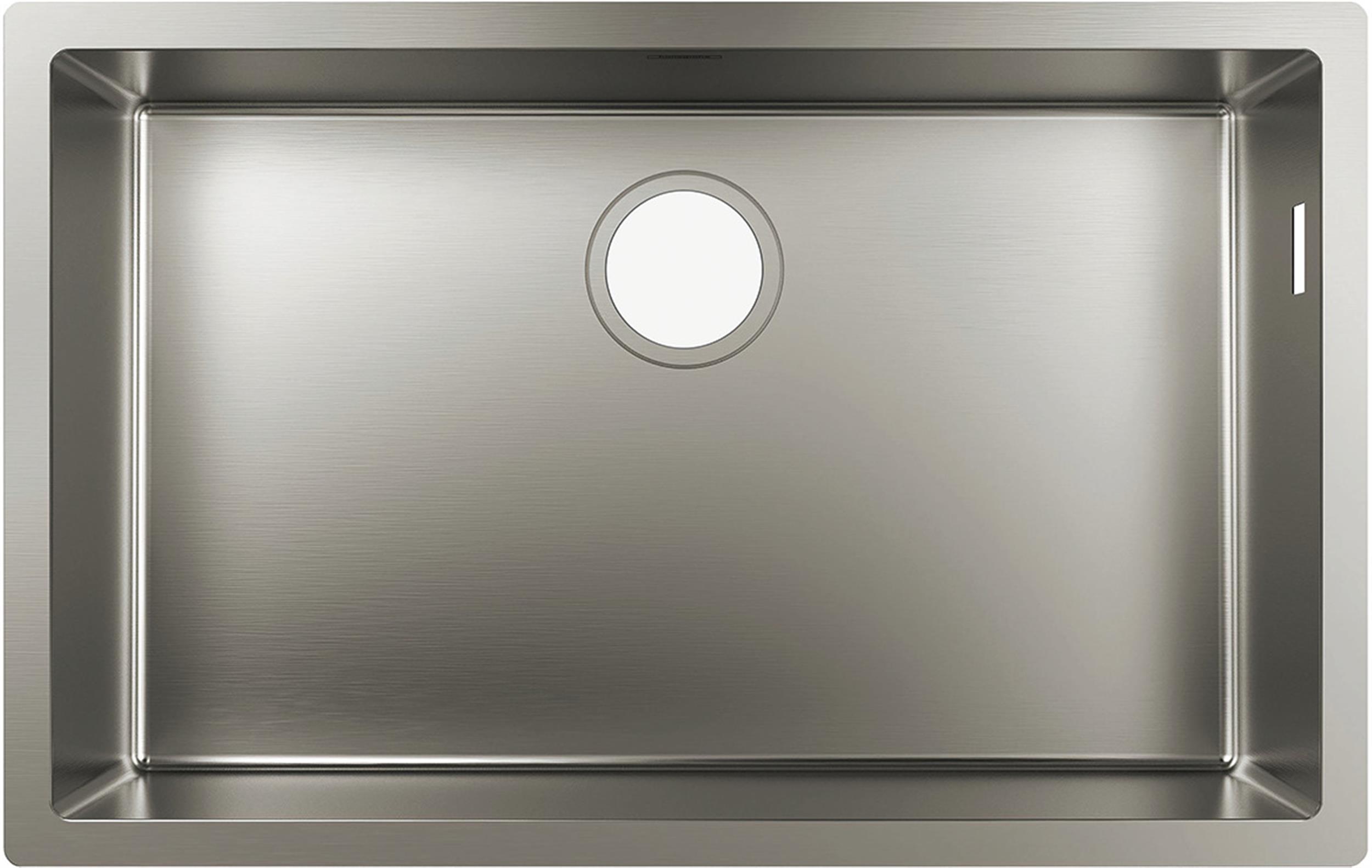 Hansgrohe S 71 stalen spoelbak 66.2x40 cm 43428800