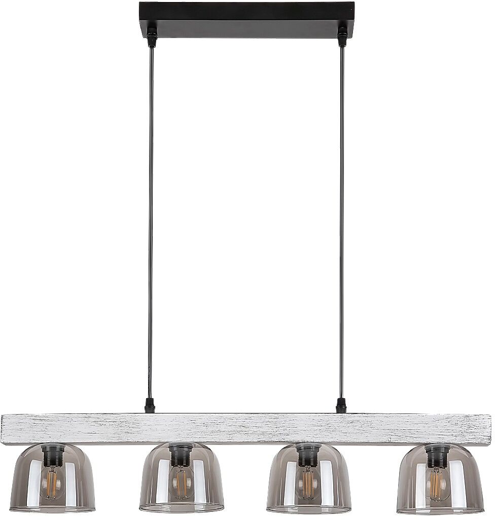 Rabalux Cardamom hanglamp 4x40 W bedampt-hout 3120