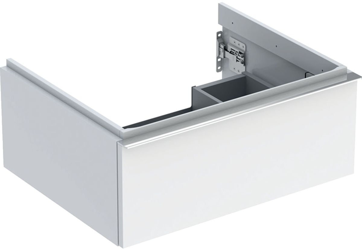 Geberit iCon kast 59.2x47.6x24.7 cm hangend onder de wastafel wit-chroom 502.310.01.2