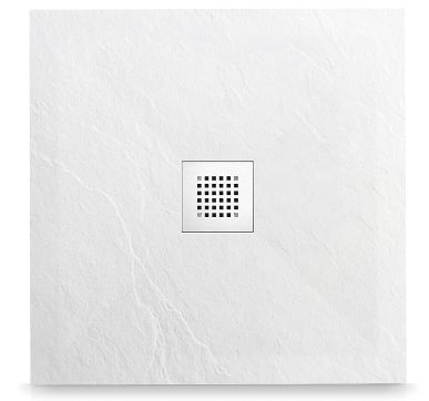 Balneo Stone Tray vierkante douchebak 90x90 cm wit STFWH909025