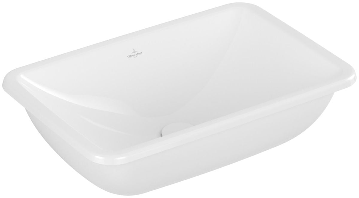 Villeroy & Boch Loop & Friends wastafel 54x34 cm rechthoekig onderblad wit glans 4A5700R1