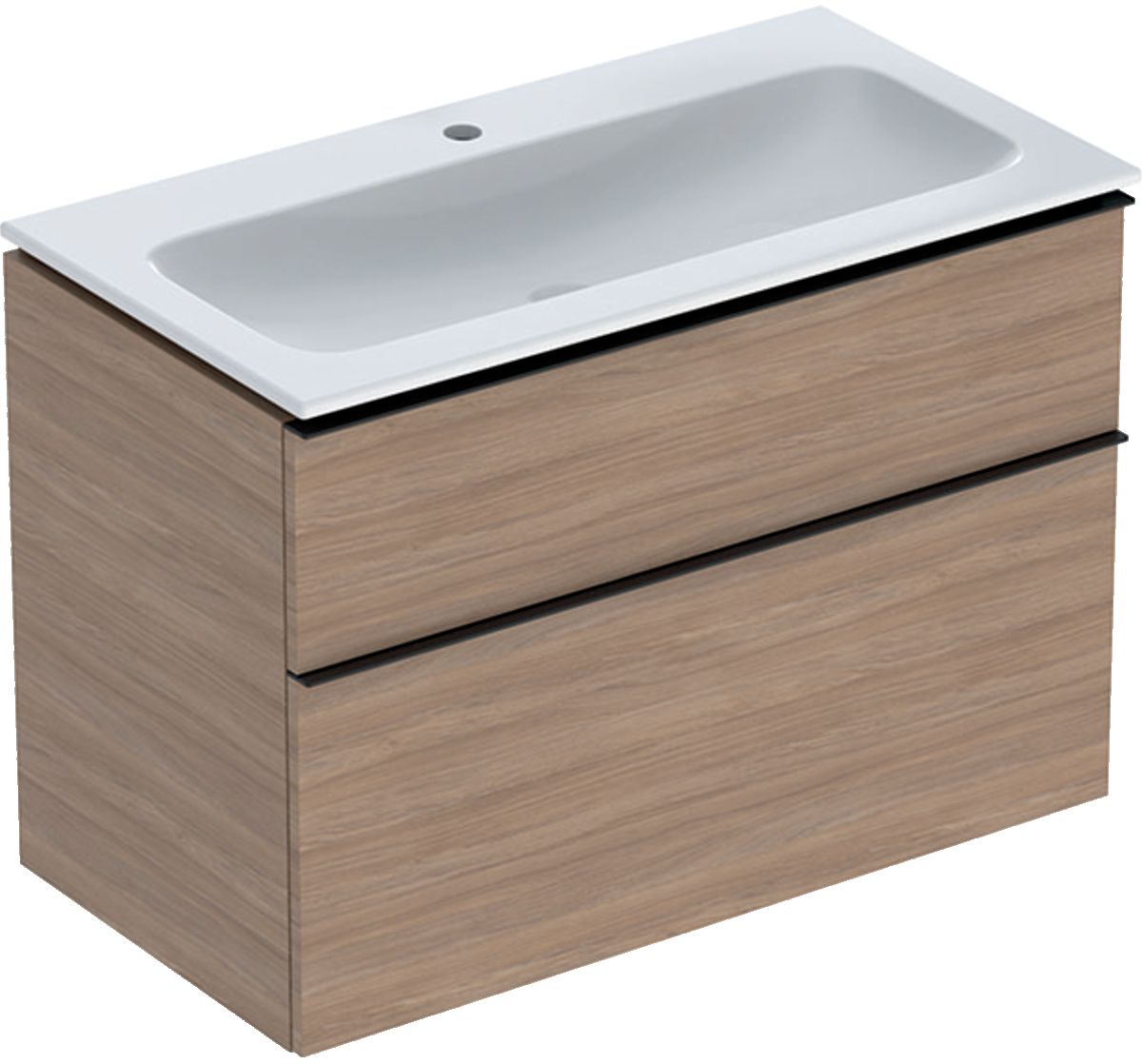 Geberit iCon wastafel met kast 90 cm eik 502.337.JH.1