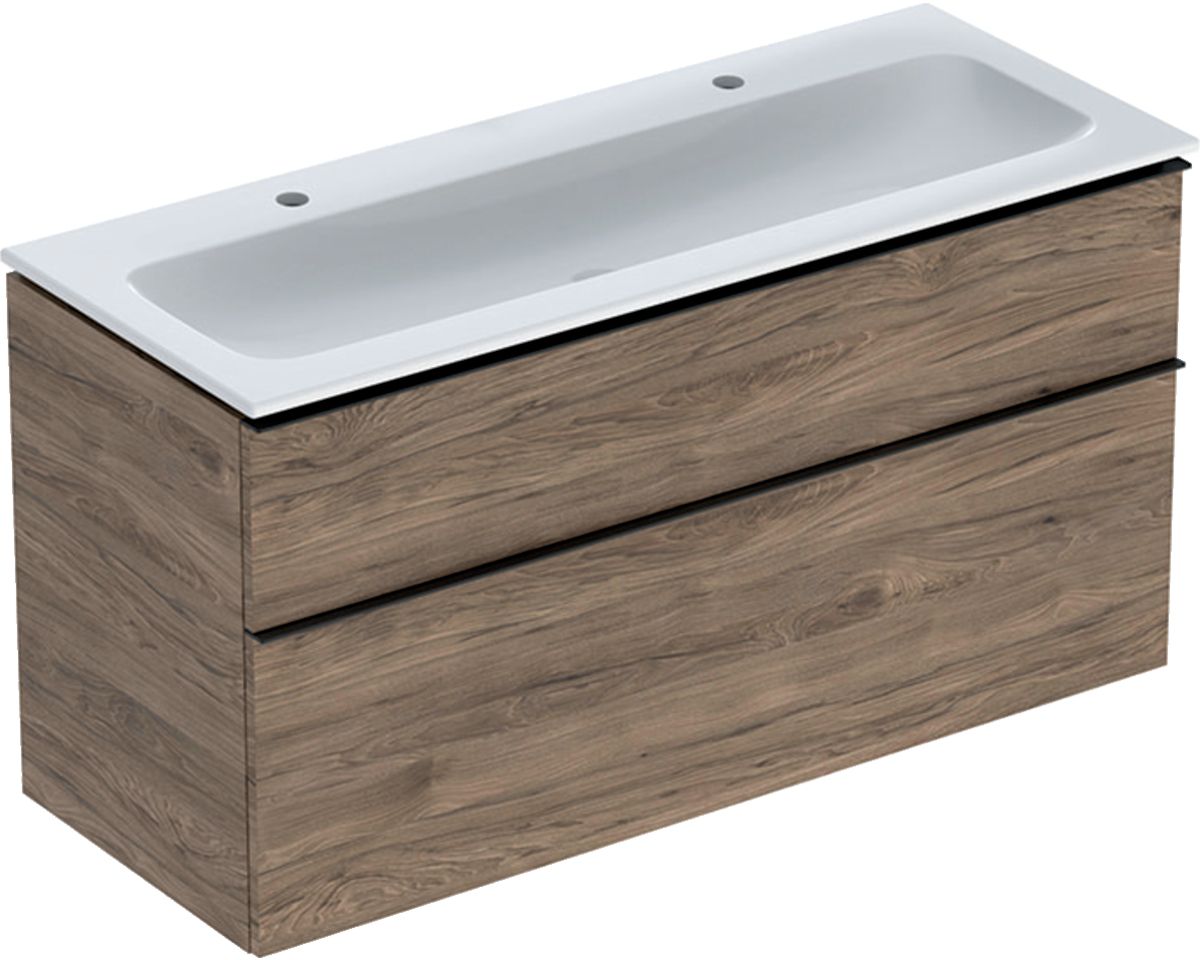 Geberit iCon wastafel met kast 120 cm noot 502.338.JR.1