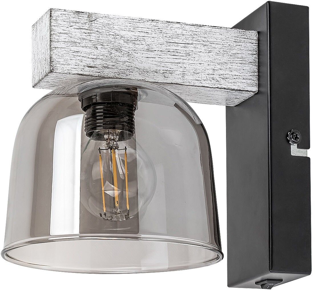 Rabalux Cardamom wandlamp 1x40 W bedampt-hout 3081