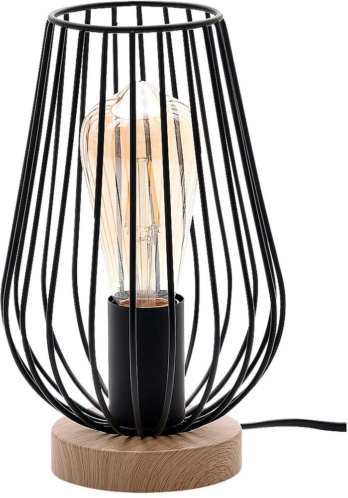 Rabalux Gremio tafellamp 1x40 W zwart-hout 6915