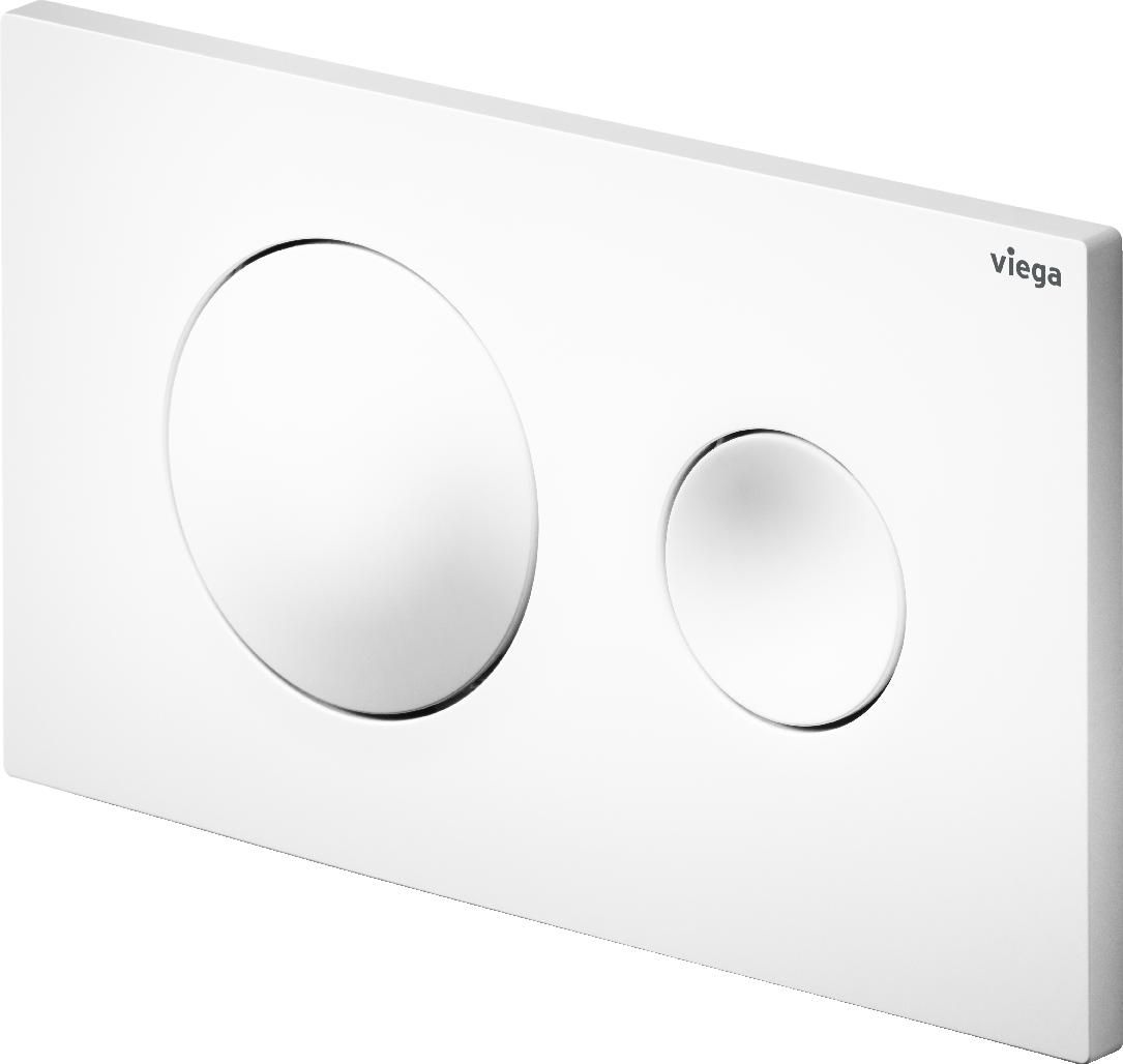 Viega Visign spoelknop voor het toilet wit 773793