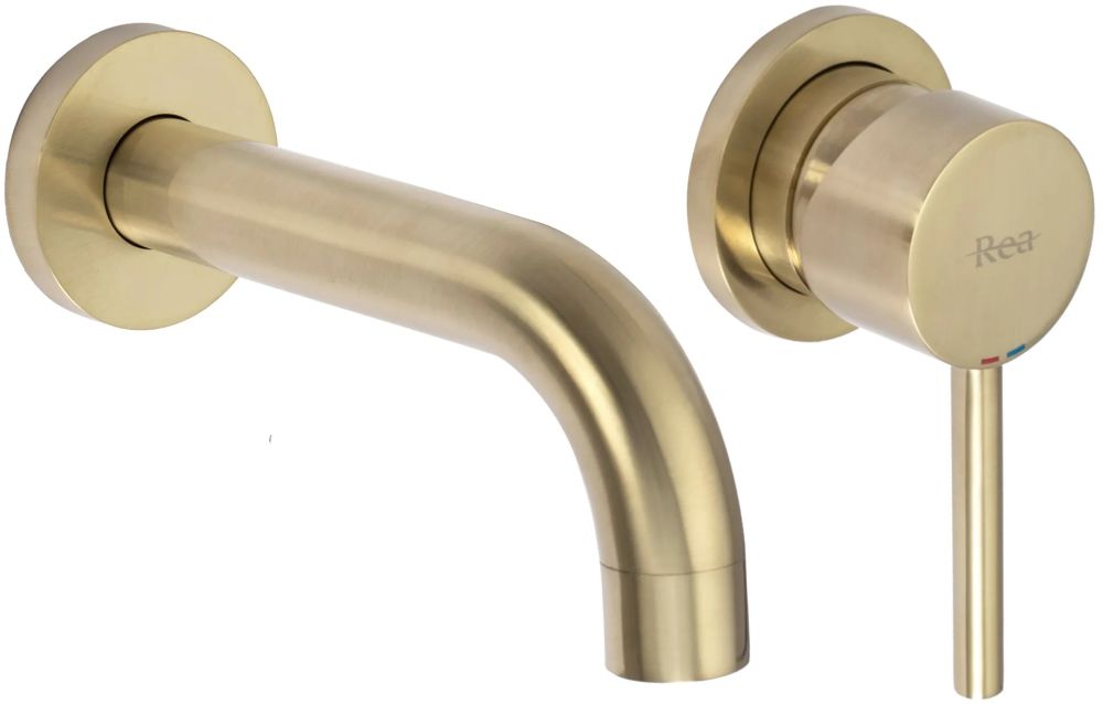 Rea Lungo L. wastafelkraan inbouw gouden REA-B8652