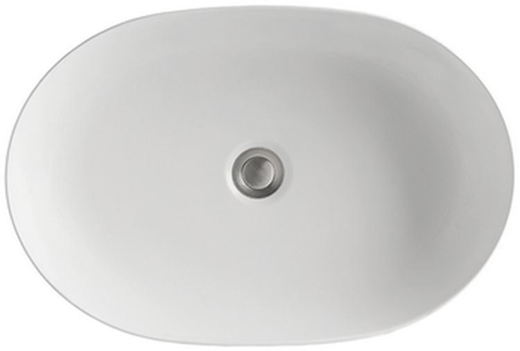 Kerasan Nolita wastafel 60x40 cm ovaal opbouw wit mat 534330