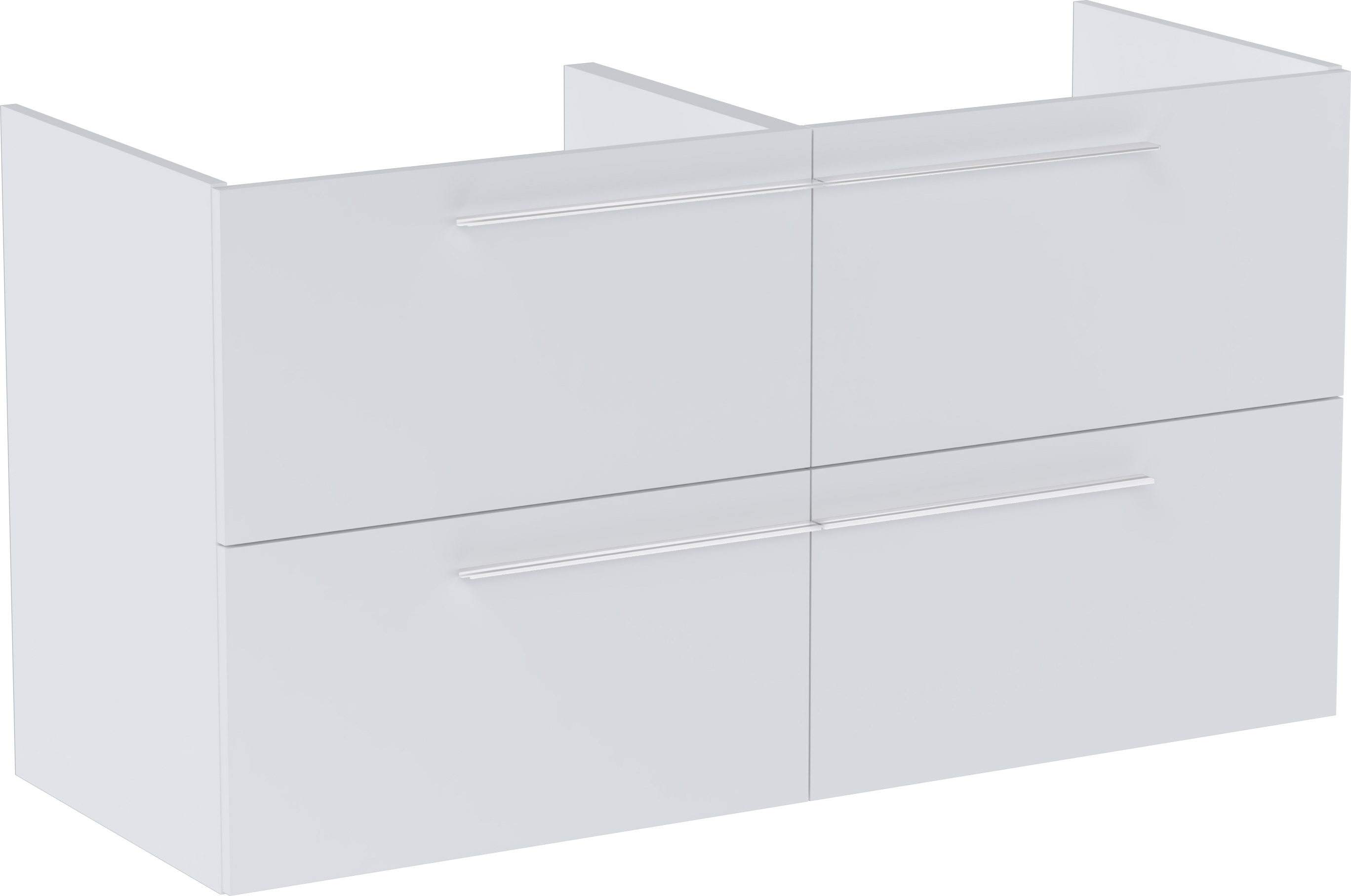 Roca Ella kast 118.5x44.6x63.5 cm hangend onder de wastafel wit A857772529