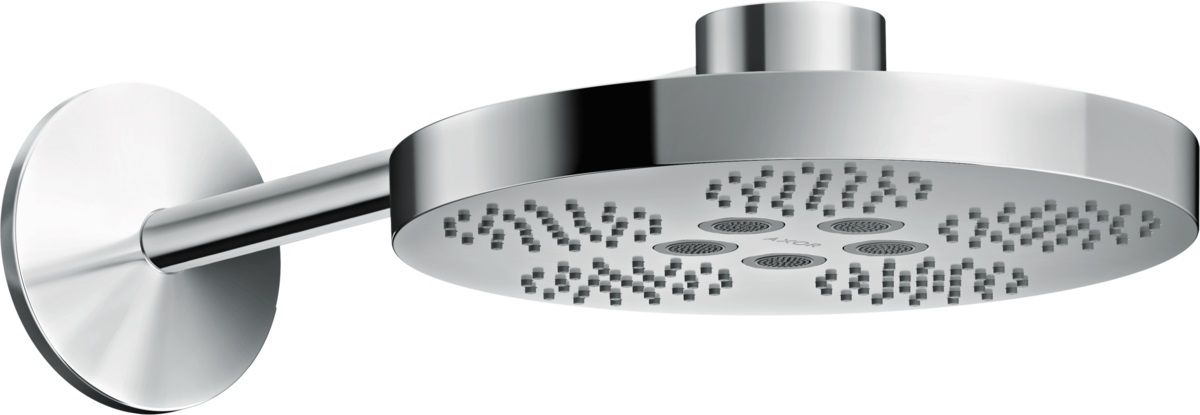 Axor One regendouche met arm 28x28 cm rond chroom 48492000