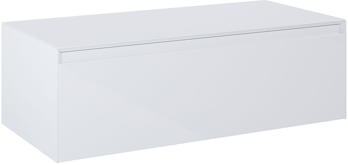 Elita Split Slim kast met werkblad 100x45.8x31.9 cm hangend langs de zijkant wit RE081004058060
