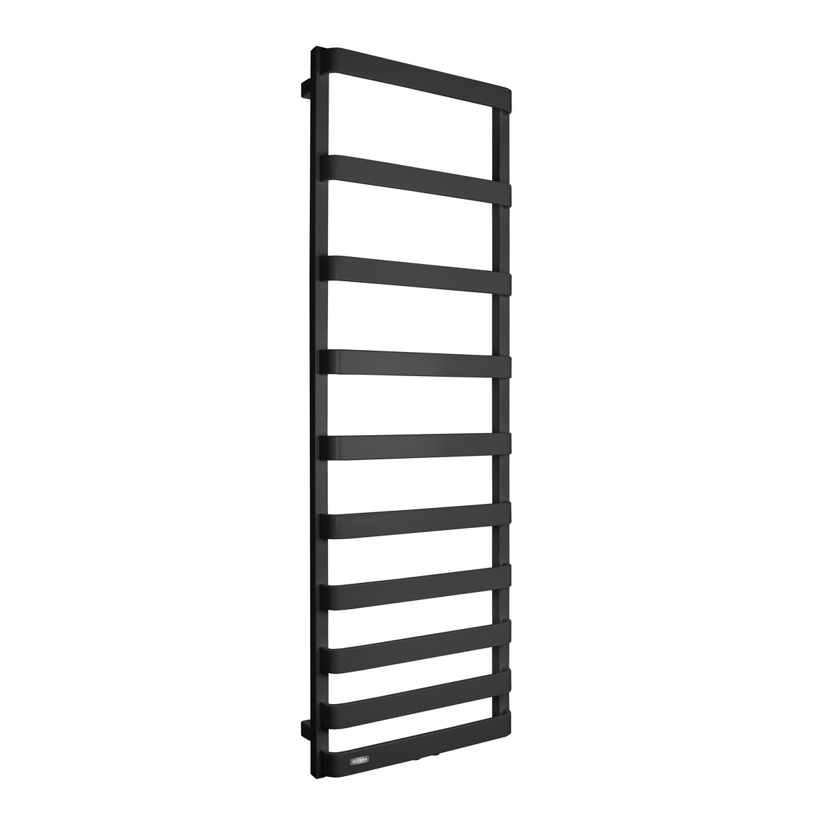 Oltens Varme badkamerverwarming ladder 151x50 cm mat zwart 55003300
