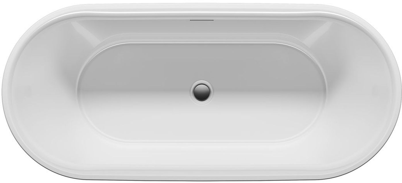 Riho Modesty vrijstaand bad 170x76 cm ovaal wit B090005005
