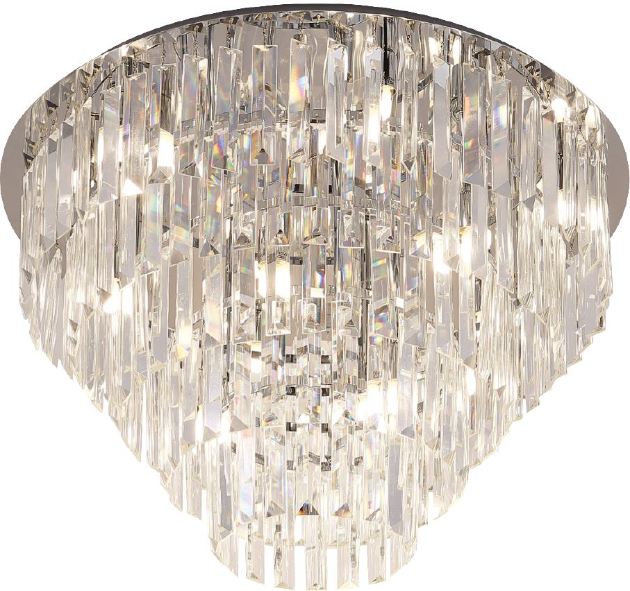 MaxLight Monaco plafondlamp x40 W chroom C0137