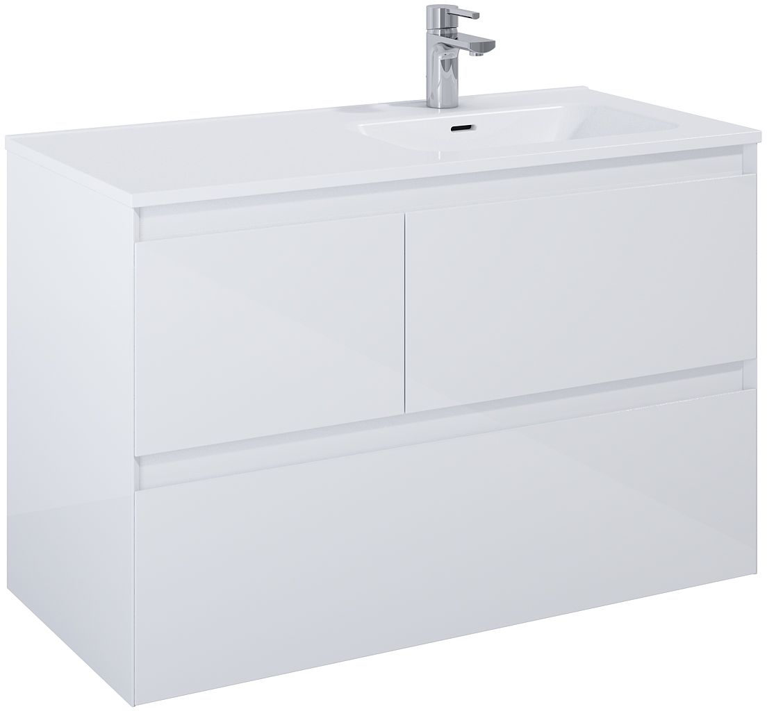 Elita Split kast 100x45.8x63.5 cm hangend onder de wastafel wit RE011005158060