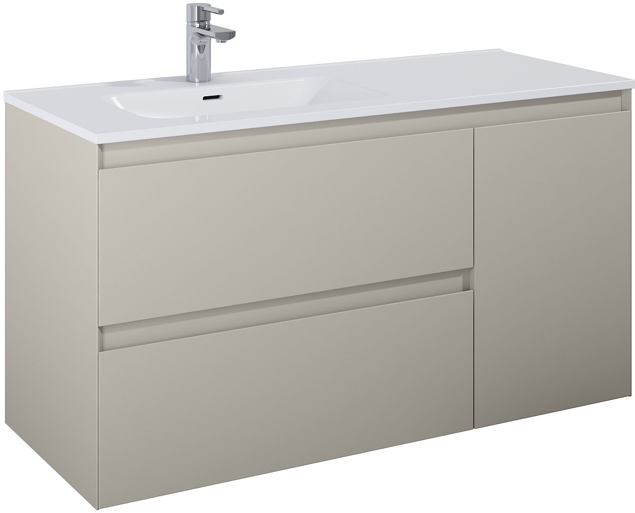 Elita Split kast 120x45.8x63.5 cm hangend onder de wastafel beige RE011206257020