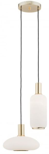 Argon Sagunto hanglamp 2x15 W messing-opaal 896