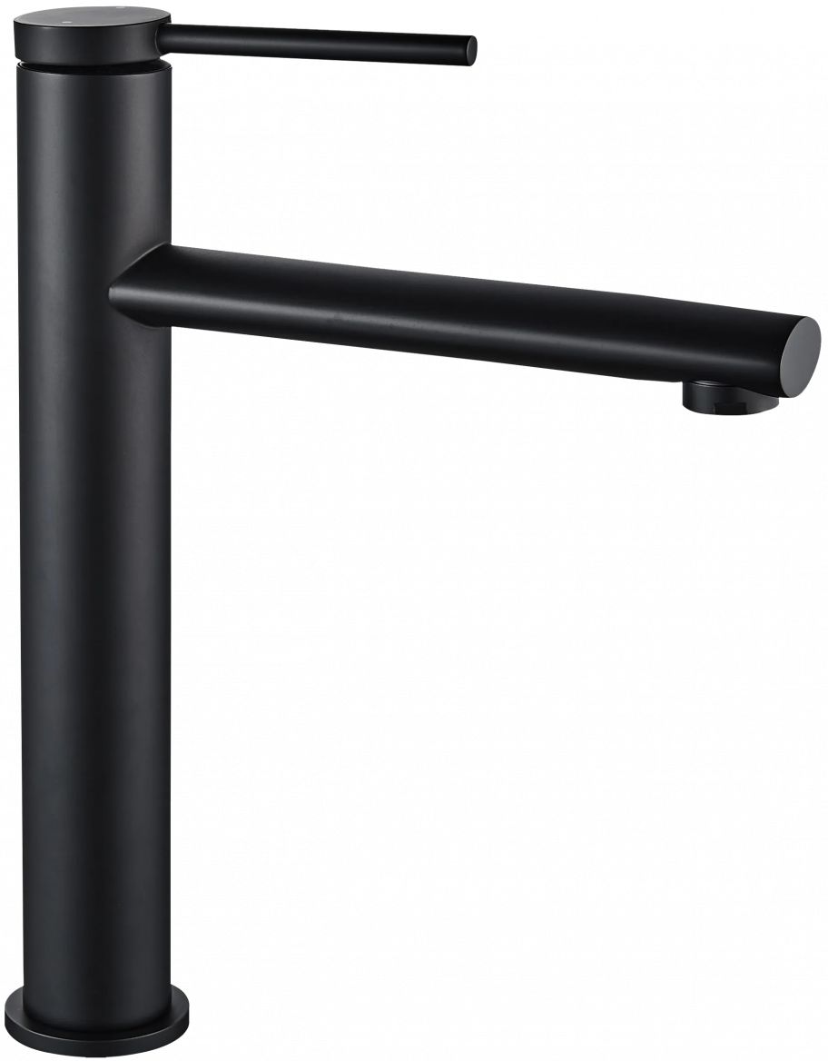 Rea Oval wastafelkraan staand zwart REA-B6511