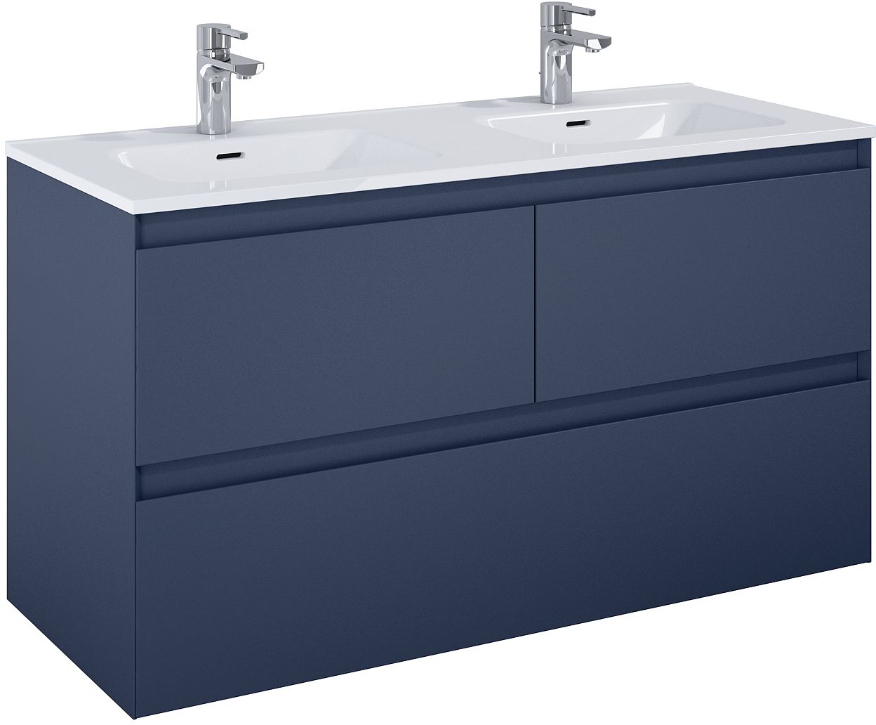 Elita Split kast 120x45.8x63.5 cm hangend onder de wastafel blauw RE012007157030