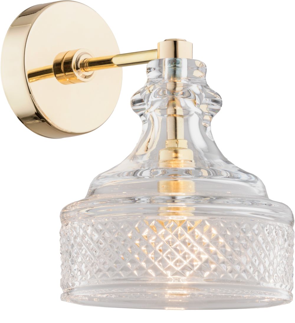 Argon Cruz wandlamp 1x7 W messing-doorzichtig 4199