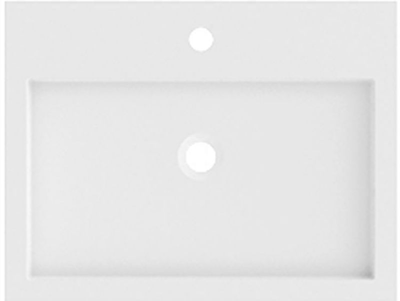 Riho Spring Vow wastafel 60.3x46.2 cm rechthoekig klassiek-meubel wit mat W004001105