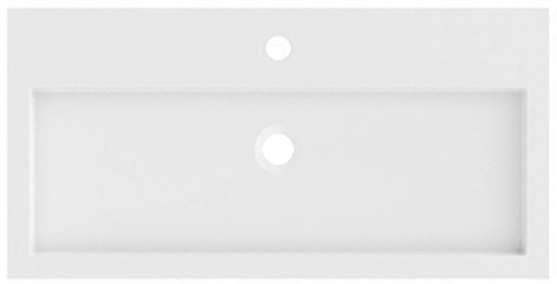 Riho Spring Vow wastafel 80x40 cm rechthoekig meubel wit mat W004007105