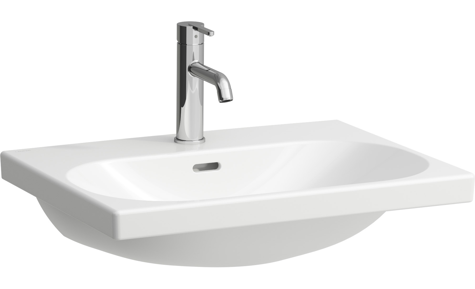 Laufen Lua wastafel 60x46 cm rechthoekig klassiek wit glans H8160830001091