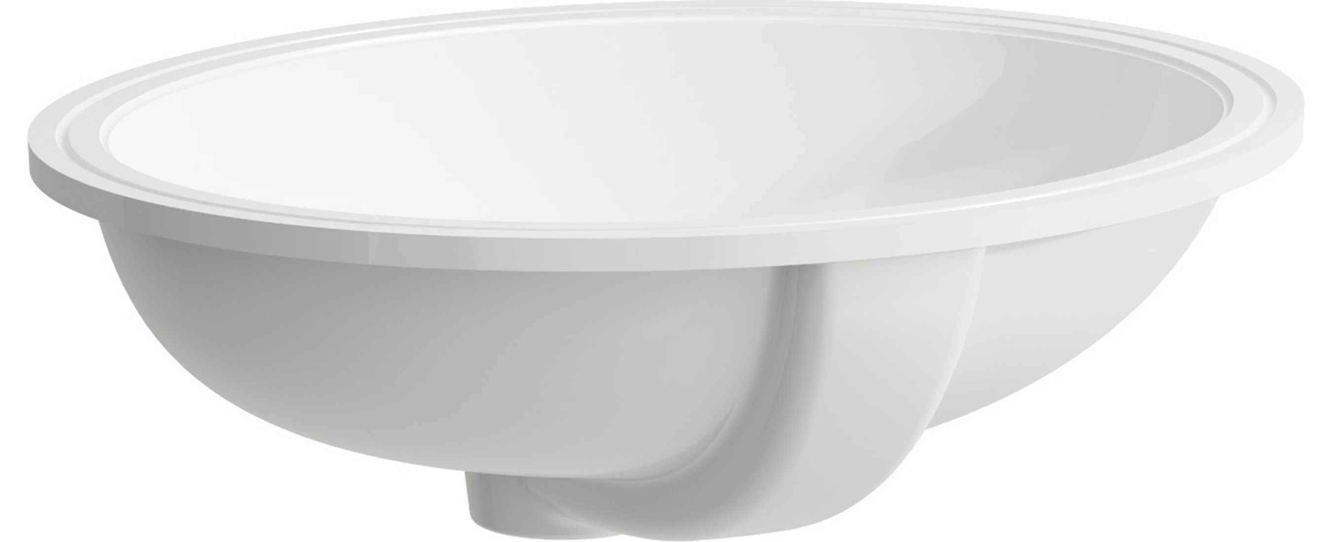 Laufen Savoy wastafel 44x36 cm ovaal onderblad wit glans H8189420001551