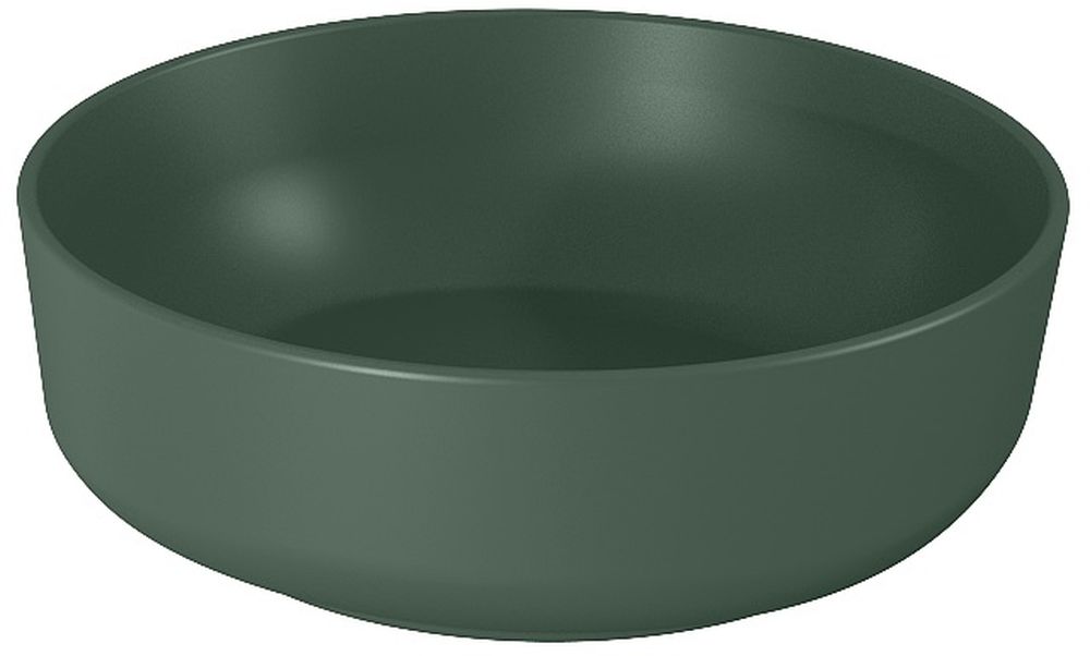 Elita Lorca wastafel 41.5x41.5 cm rond opbouw groen mat RE040420047010