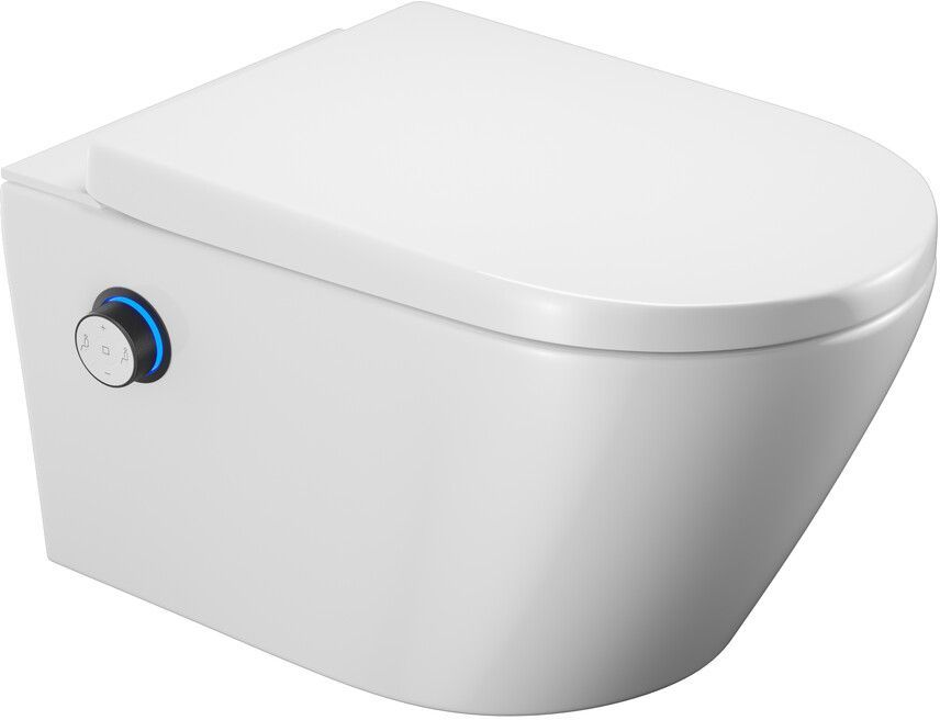 Set douche-wc Excellent Dakota CEEX.4024.593.D2.WH, bedieningsknop Excellent Dakota CEEX.4022.D2.BL