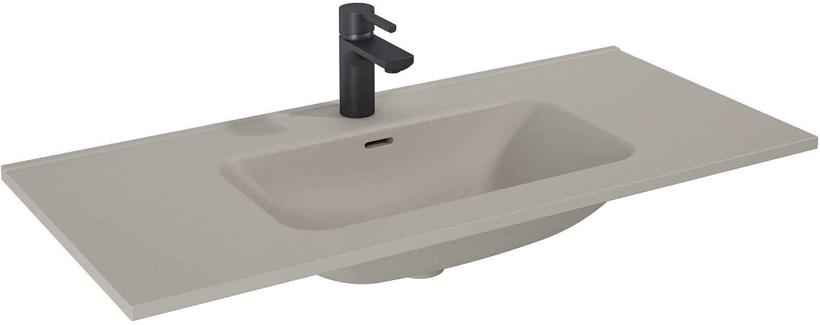 Elita Skappa wastafel 100.8x46 cm rechthoekig meubel brons/beige mat RE041003067020