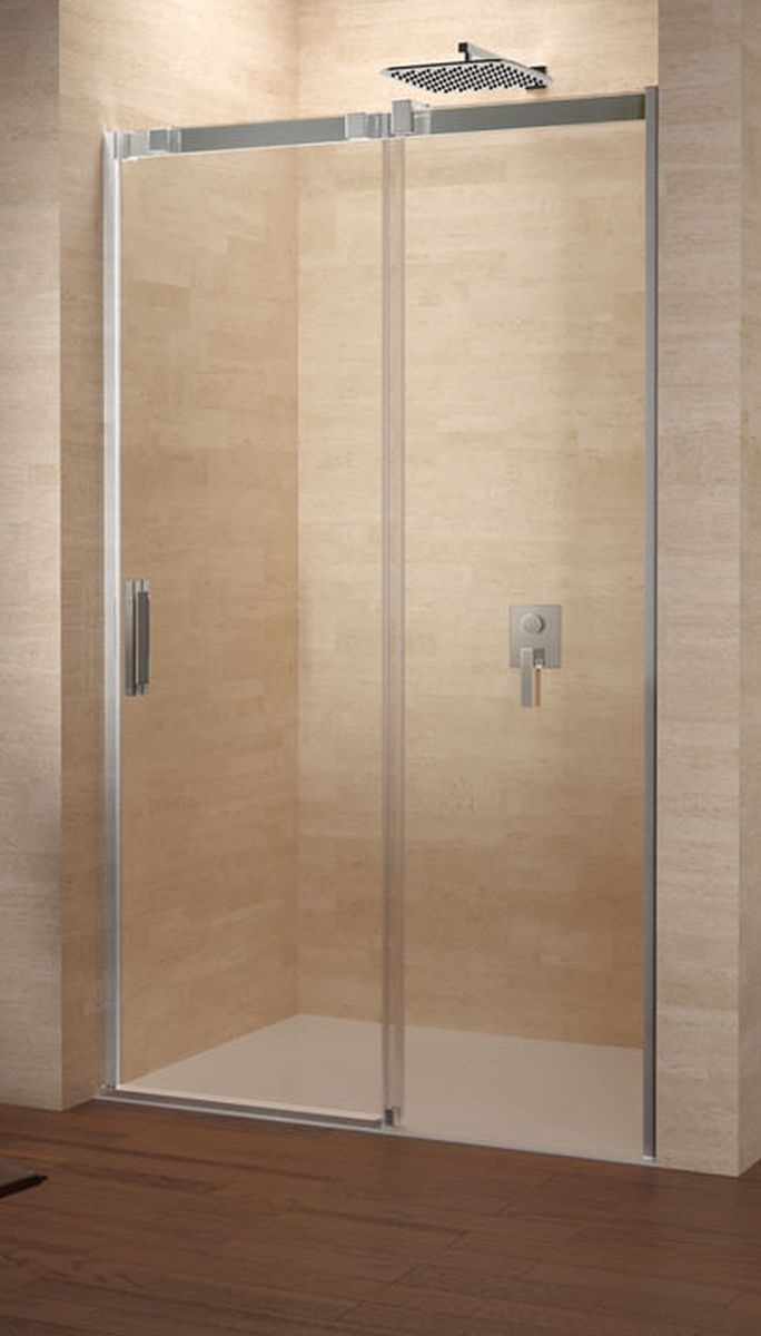 Riho Ocean douchedeur 120 cm schuifbaar chroom glans/helder glas G006002120