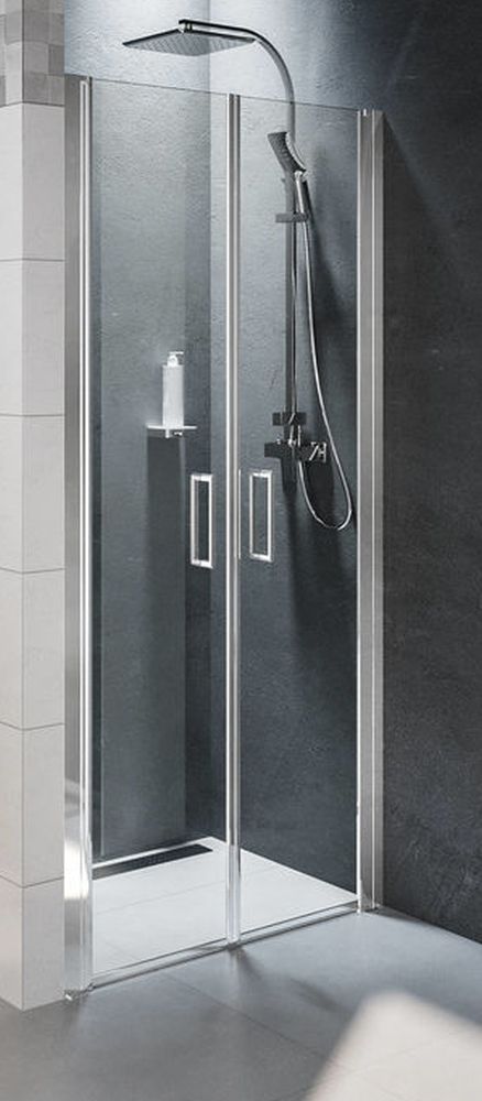 Riho Novik douchedeur 100 cm kantelbaar chroom glans/helder glas G003005120