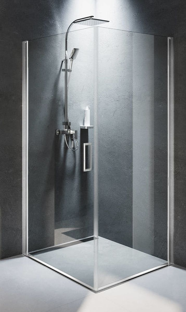 Riho Novik douchecabine 90x80 cm rechthoekig chroom glans/helder glas G003007120