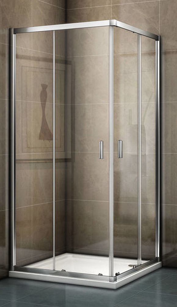 Riho Hamar 2.0 douchecabine 100x100 cm rechthoekig chroom glans/helder glas G007006120