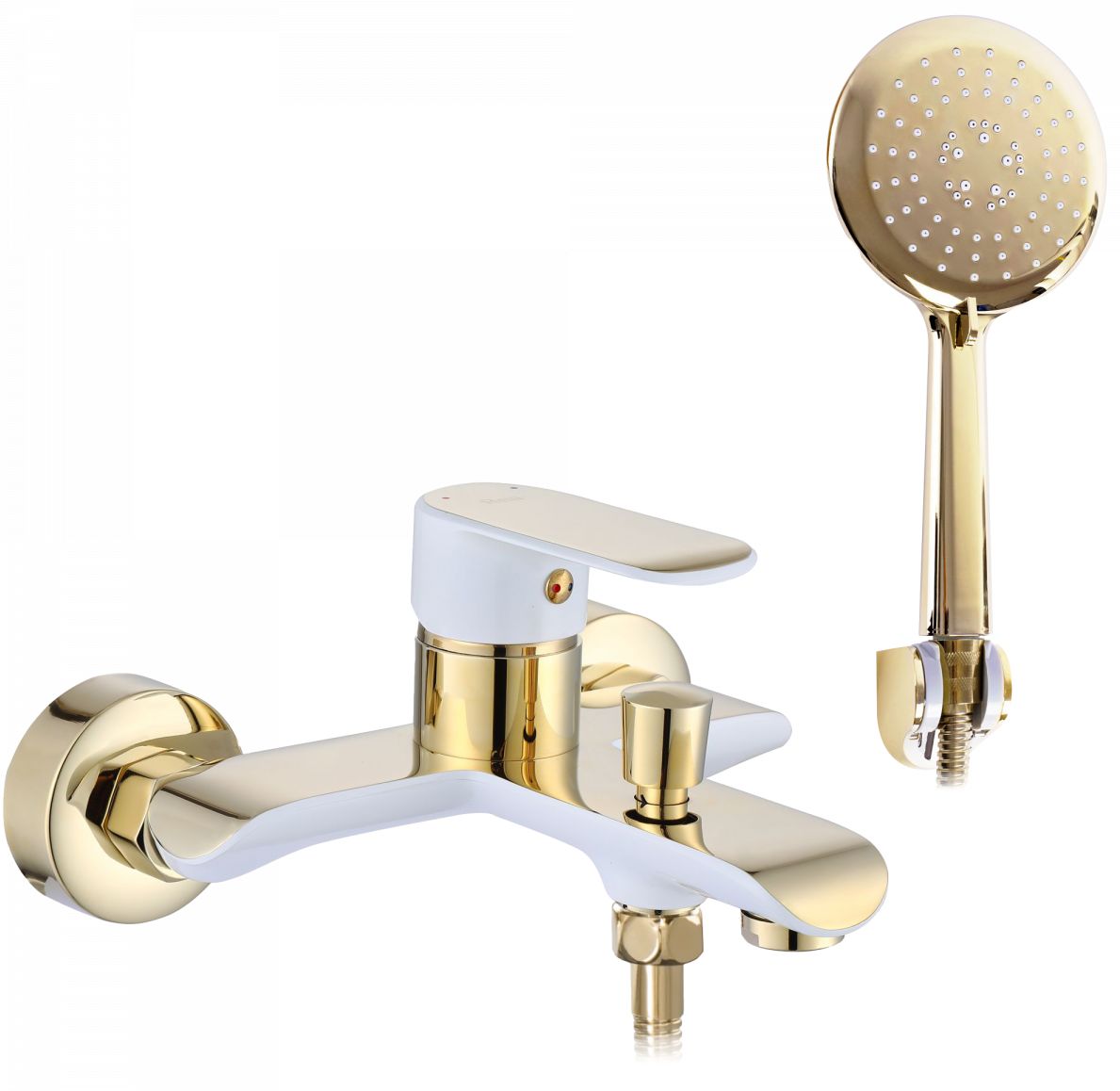 Rea Bloom bad- en douchekraan wand wit-gouden REA-B9932